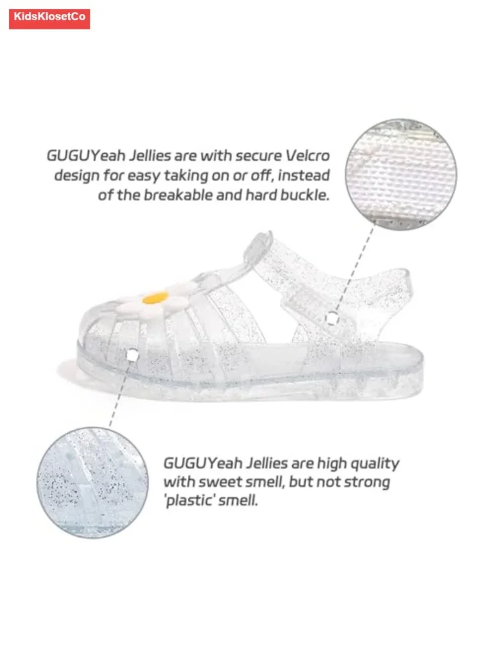 Closed Toe Jelly Sandals Girls Princess Costume Summer Shoes Fisherman